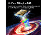 TV RGB Mini LED 85 - Hisense 85UR8S, UHD 4K, Hi-View AI Engine RGB, Modo Juego, Pantalla Antirreflejos, Smart TV, Full IA, Gris carbón