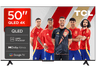 TV QLED 50" - TCL 50T69C, UHD 4K, Procesador AiPQ, Smart TV, DVB-T2, Negro
