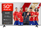 TV QLED 50 - TCL 50T69C, UHD 4K, Procesador AiPQ, Smart TV, DVB-T2, Negro