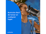 Batidora de vaso - nutribullet FLIP, 11.1 V, 590 ml, Sin BPA, Portátil, Carga USB-C, Negro