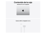 Apple MacBook Pro (2026) 14.2 Liquid Retina XDR, Chip M5 Apple, CPU 10 núcleos, GPU 10 núcleos, 32GB RAM, 1TB SSD, Plata, Sin cargador