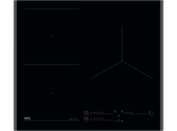 Placa inducción - AEG TI63IQ1BFB, 3 zonas, Zona grande 28 cm, Sensor de ebullición, 59 cm, Negro