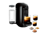 Cafetera de cápsulas - Nespresso® Krups Vertuo Plus XN9038, 1260 W, 1.2 L, 1 taza, Cápsulas monodosis, Apagado automático, Negro