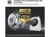 Lavadora carga frontal - LG F1P1CY2W, 17 kg, 1100 rpm, 14 Programas, Blanco Marfil