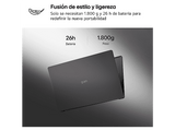 Portátil - LG Gram 16U55U-G.AU75BN, 16 WUXGA Copilot+ PC, AMD Ryzen™ AI 7 445 50 TOPS, 16GB RAM, 512 GB SSD, Windows 11 Home, Sin cargador