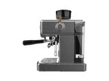 Cafetera express - Cecotec Power Espresso 20 Barista Steel & Grind, 20 Bares, Molinillo integrado, Vaporizador, Doble Thermoblock, 2200 W, Plata