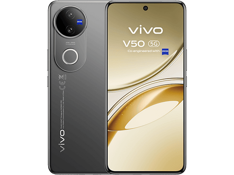 Móvil - vivo V50, Satin Black, 512 GB, 12 GB RAM, 6.77