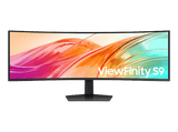 Monitor - Samsung VIEWFINITTY S9 LS49F950UAUXEN, 49  DQHD, 120 Hz, 5 ms, VA (Alineación Vertical), Curvo, Altura ajustable, Negro