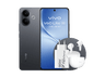 Móvil - vivo V60 Lite, Negro, 256GB, 8GB RAM, 6.77" AMOLED de120Hz, Dimensity 7360-Turbo, 6500 mAh, Incluye Cargador y Auriculares