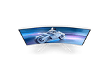 Monitor gaming - Philips 27M2C5201L/00, 27 Full-HD, 180 Hz, 1 ms GtG, VA, Curvo, HDR10, tecnología AMD FreeSync™, Blanco