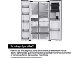 Frigorífico americano - Samsung Bespoke AI RS70F64KETEF, All Around Cooling, No Frost, 178.4 cm, 640 l, Dispensador agua y hielo, Inox