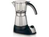 Cafetera tradicional - De Longhi MKM 6 ALICIA, Hasta 6 tazas, Tapa transparente, Transparente