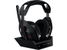 Auriculares gaming - Logitech G ASTRO A50 Gen 5 + Estación base PlaySync Audio, Inalámbrico, Micrófono 48kHz, PC-PS-Nintendo-Xbox, Lightspeed, Negro