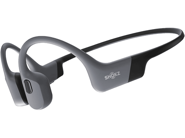 Auriculares conducción ósea - Shokz OpenSwim Pro, Banda para el cuello, Bluetooth/MP3, Carga por USB-C, IP68, Gris