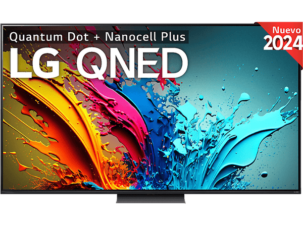 TV QNED 65" - LG 65QNED87T6B, UHD 4K, Procesador Inteligente 4K α8, Smart TV, DVB-T2 (H.265), Negro grafito