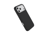 Funda móvil - ISY ISC-2369, Compatible con iPhone 17 Pro Max, Compatibilidad MagSafe, Carga Inalámbrica, Resistente a Golpes y Agua, Silicona, Negro