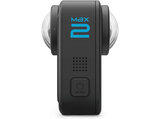Cámara deportiva - GoPro MAX2, Vídeos 8K 360°, Fotografías 29 MP, Sumergible hasta 5m, Micrófono, Wi-Fi, Negro