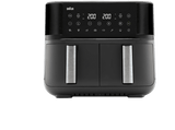 Freidora - Braun TwinCook 3 TD3030, Doble cubeta 2850 W, 8 l, Negro mate