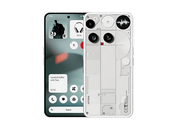 Móvil - Nothing Phone 3, Blanco, 256GB, 12 GB, 6.67" AMOLED, Qualcomm® Snapdragon 8S Gen 4, 5150 mAh