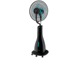 Ventilador de agua - Cecotec EnergySilence 690 FreshEssence, Motor cobre 90W, Depósito 3L, 5 aspas, 3 velocidades, Mando, Negro