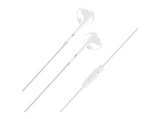 Auriculares - Music Sound CAPSULE, De cable, 120 cm, Blanco
