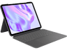 Funda con teclado - Logitech Combo Touch iPad Pro 13 inch, Retroiluminación, Accesos directos, Teclado extraíble, 4 modos de uso, Trackpad, Negro