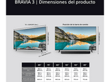 TV LED 75 - Sony Bravia 3, Direct LED, 4K HDR Processor X1 con IA, Smart TV (Google TV), TDT HD, DVB-T2, Dolby Atmos/Vision, Chromecast, Eco, 75S35