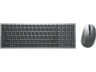 Pack Teclado + Ratón - Dell KM7120W, Inalámbrico, Pilas AA, Bluetooth, 36 meses Autonomía, Gris titanio