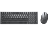 Pack Teclado + Ratón - Dell KM7120W, Inalámbrico, Pilas AA, Bluetooth, 36 meses Autonomía, Gris titanio