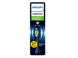 Recambio para cepillo dental - Philips Optimal White HX6063/88 , Cabezal Sonicare, Pack 2+1, Blanqueador, Control antiplaca, Suavidad media, Negro