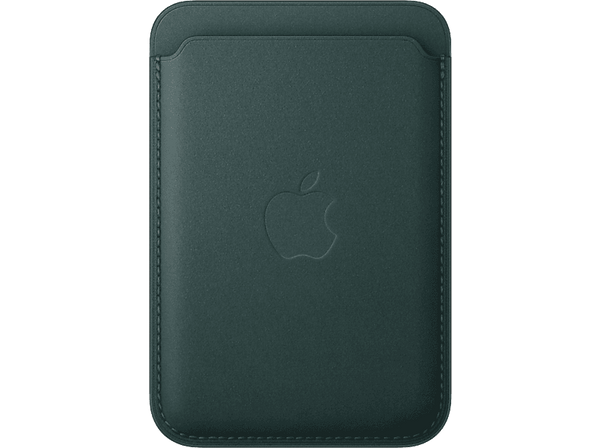 APPLE Cartera de trenzado fino con MagSafe para el iPhone, Verde Oscuro