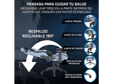 Silla gaming - Newskill Neith Zephyr, Reposabrazos 4D, Ajustable, Transpirable, Azul