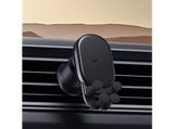 Soporte de móvil para coche - Baseus Gravity Air, Universal, Para rejilla de aire, Brazos metálicos, Con revestimiento protector, Alta sujeción, Negro