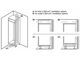 Frigorífico combi integrable - Balay 3KID967F, No Frost, 193.5 cm, 381 l, Extra Ventilación, Blanco