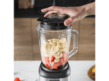Batidora de vaso - Ufesa Sunset, 1600 W, 1.5 l, 2 Velocidades + Pulse, Base de acero inoxidable, Negro
