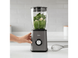 Batidora de vaso - Jata JEBT1500, 1500 W, 1.5 l, 2 velocidades + Turbo, Pica Hielo, 17000 rpm, Acero inoxidable