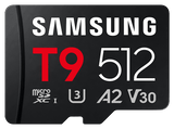 Tarjeta Micro SDXC - Samsung MB-MH512T, 512 GB, Lectura hasta 200 MB/s, Escritura hasta 130 MB/s, UHS Clase 3, A2, V30, Negro