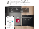 Horno a vapor - LG WS9D7672WM, Multifunción, Pirolítico, 76 l, 59.2 cm, Cristal negro mate
