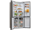 Frigorífico americano - Haier Cube 90 Series 5 HTF-520IP7, 525 l, No Frost, Motor Inverter, Antibacterias, Inox
