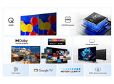 TV QLED 55 - TCL 55P7K, UHD 4K, AiPQ Processor, Smart TV, DVB-T2, 60 Hz, Pantalla HVA, Dolby Atmos, Negro