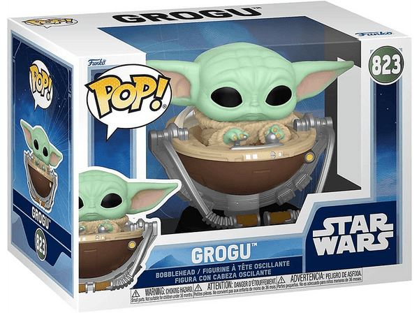 Figura Funko Pop! - Star Wars: Grogu in Pram, 10 cm, Vinilo