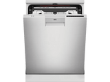 Lavavajillas - AEG FFB75717PM, 14 servicios, 9 programas, 60 cm, Tercera bandeja, AirDry, Inox Antihuellas