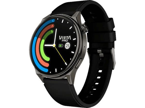Smartwatch - Vieta Pro Wear 2 Max, AMOLED 44 mm, 268 x 22 , Aleación de zinc, Bluetooth 5.3, Negro