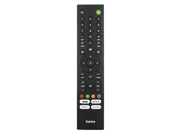 Mando a distancia - Hama 00221066,  Para Televisores Sony IR, Infarrojo, Capacidad de aprendizaje, 4 botones aplicaciones, Negro
