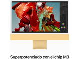 Apple iMac (2023) Z19FBASE, 24 Retina 4.5K, Chip M3, CPU de 8 núcleos, GPU de 10 núcleos, 8GB de RAM, 2TB de SSD, Amarillo