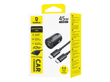 Cargador coche - Baseus PrimeTrip VP2, Universal, 45W, Tipo-C, Con cable 100 cm 60W, Carga rápida, Negro