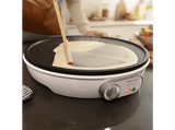 Crepera - Cecotec Fun Crepelicious, 1000 W, Potencia regulable, Diametro 30.5 cm, Blanco