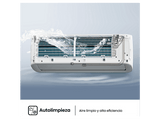 Aire acondicionado Split 1 x 1 - Hisense KC35 Smart Clima, 3000 fg/h, Wi Fi, Autolimpieza, Blanco