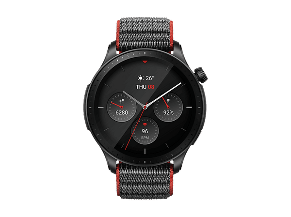 Smartwatch - Amazfit GTR 4, AMOLED 1.43", 22 mm, Carcasa de Aleación de Aluminio, Racetrack Grey