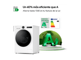 Lavadora carga frontal - LG F4X7013TWS, 13 kg, 1400 rpm, 23 programas, TurboWash 360º, ThinQ™, Blanco